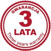3 lata gwarancji
